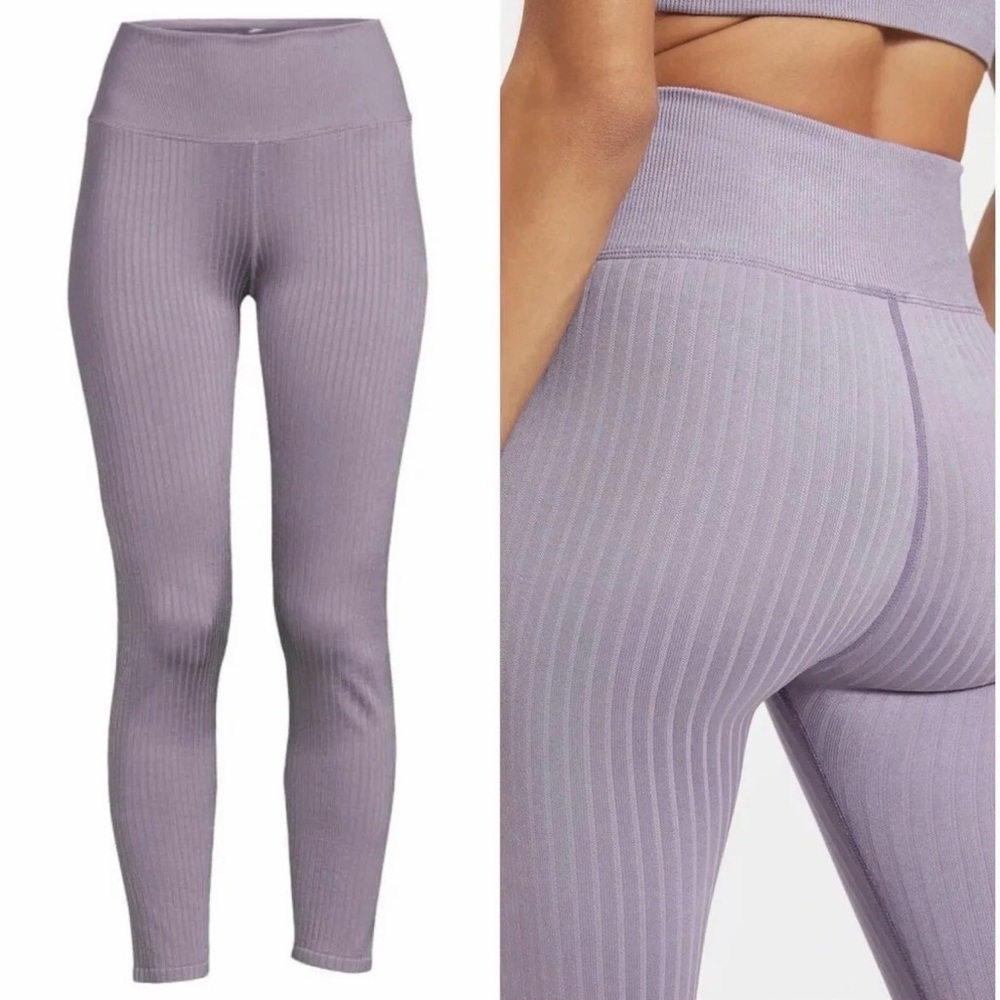NWT Good American Dusty Violet Women XXL Wide‎ Rib Shine Clean Legging